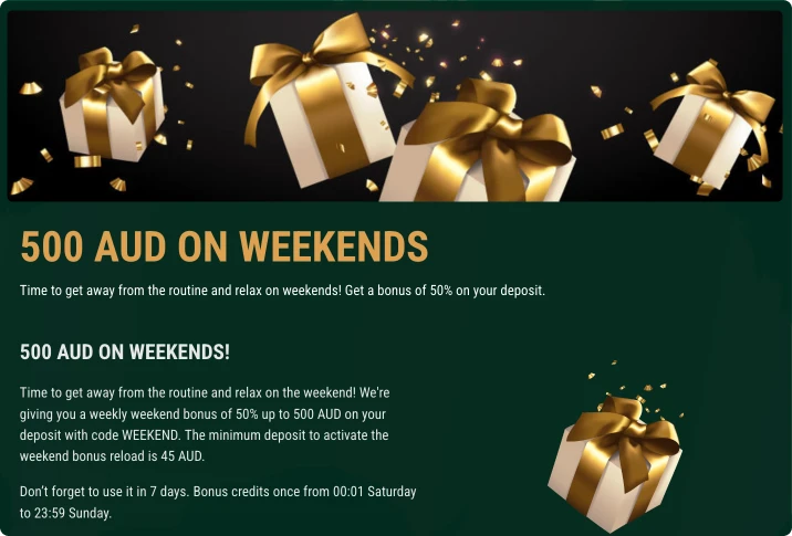 Richard Casino Bonus Weekend