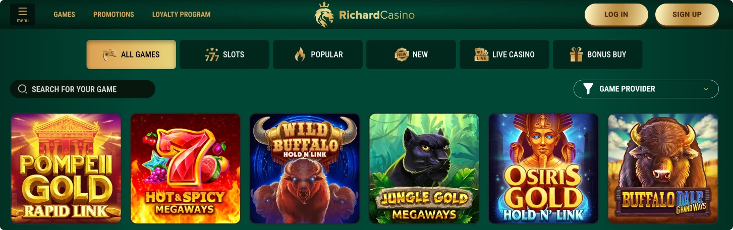 Richard Casino Games