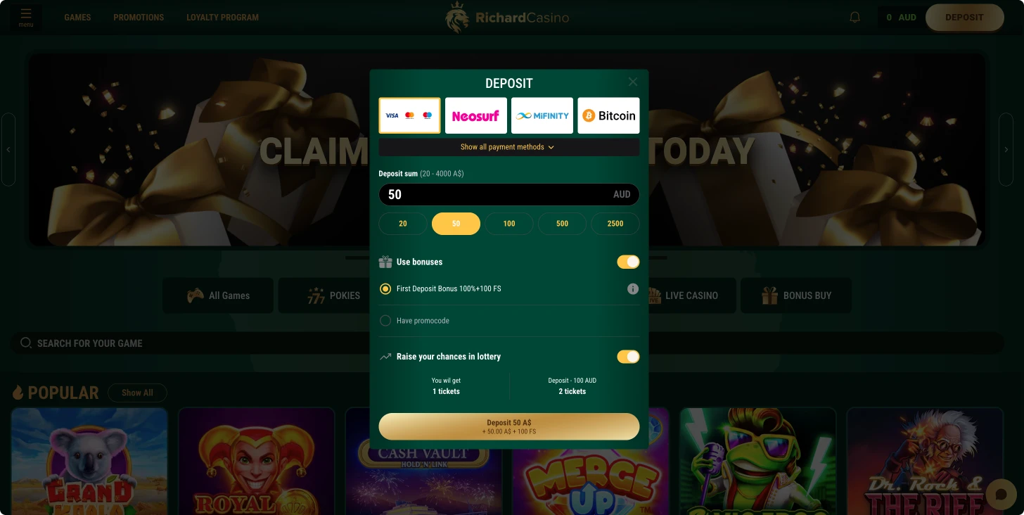 Richard Casino Sign Up